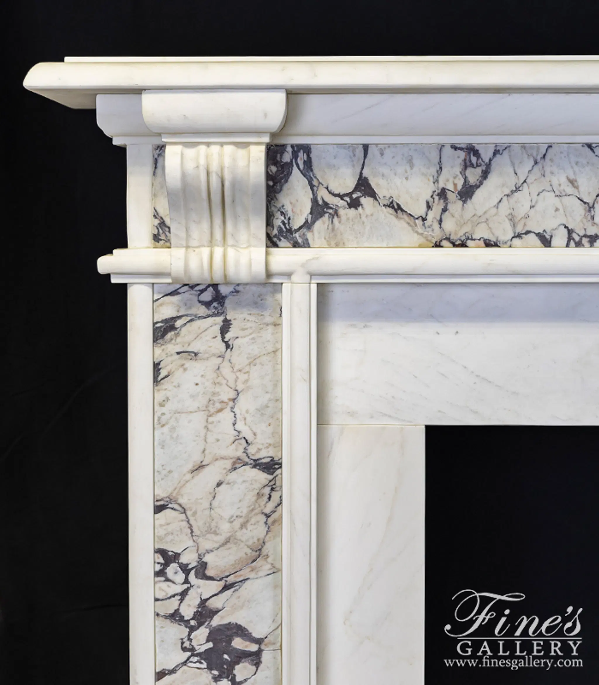 Marble Fireplaces - A Georgian Style Mantel In Italian Breccia